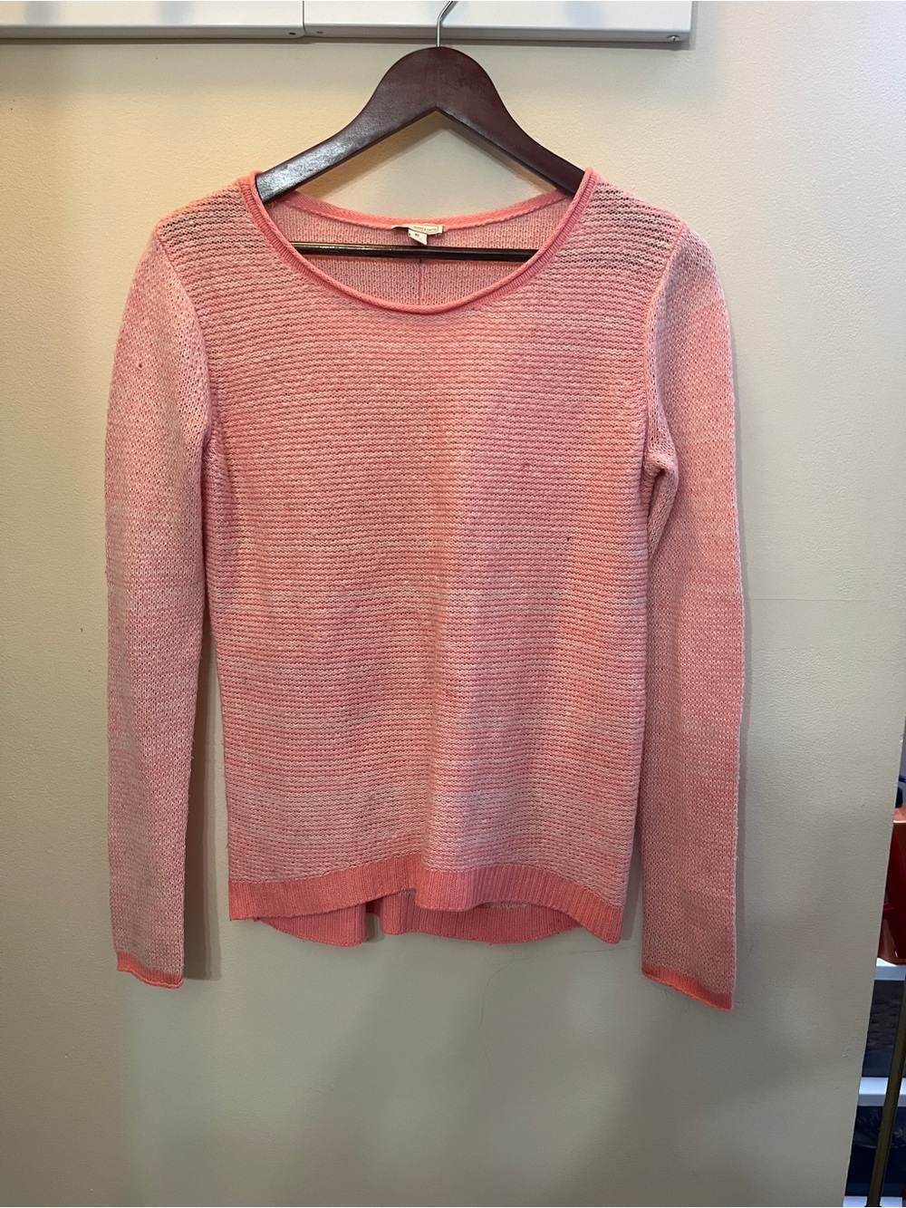 GAP Pink Crew Neck Lightweight Knit Sweater